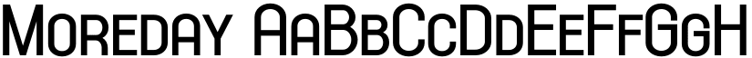 Moreday font
