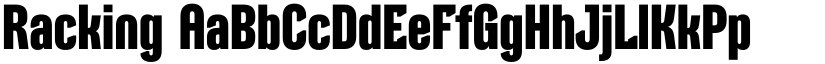 Racking font