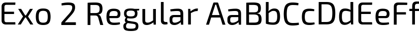 Exo 2 Regular font