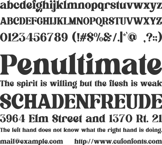 Flagfies font preview