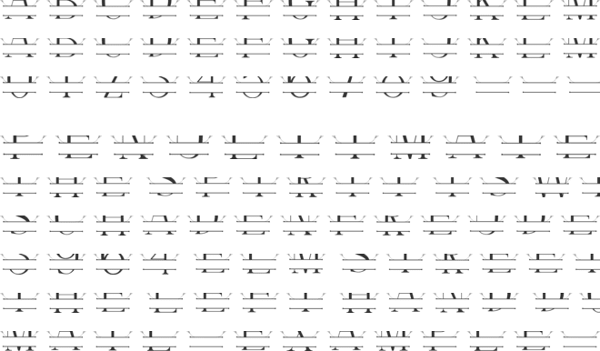 Simple Floral Line Monogram font preview