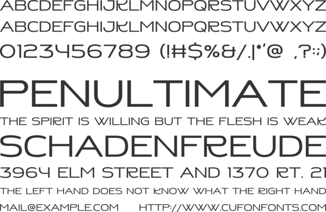 KINDER PRO font preview