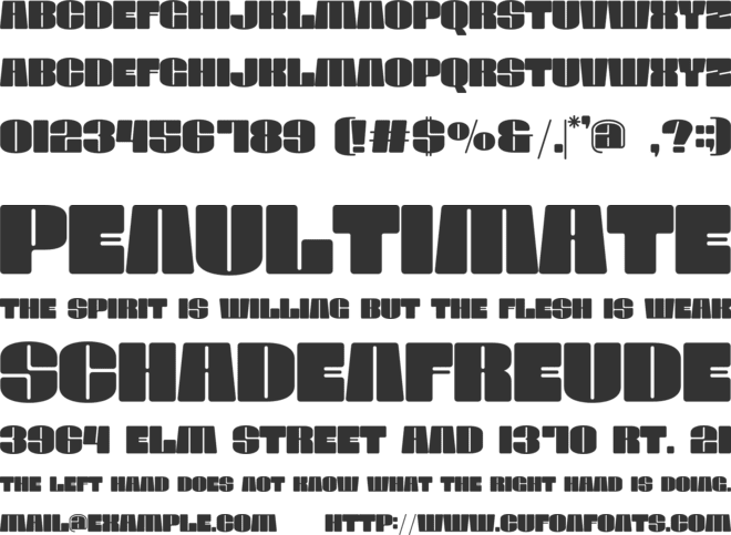 SUPER RING font preview