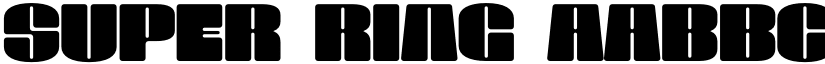 SUPER RING font