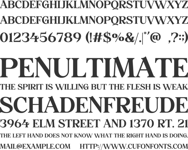 ROHESTA font preview