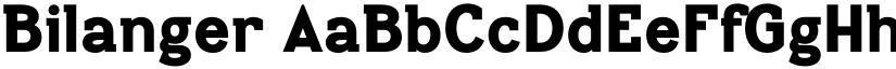 Bilanger font