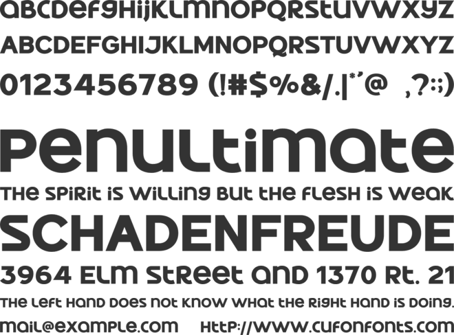 Quickner font preview