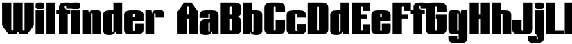 Wilfinder font