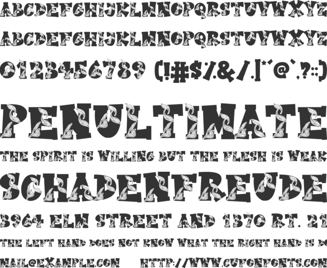 Autumn College font preview