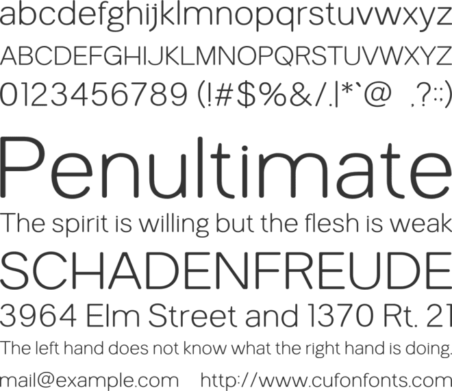 Shega font preview
