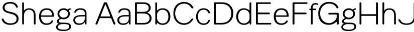 Shega font