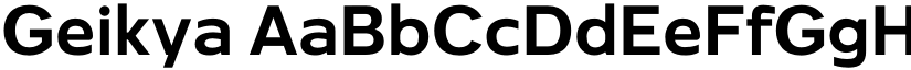 Geikya font
