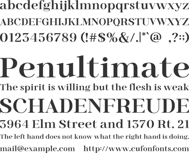 Reytha font preview