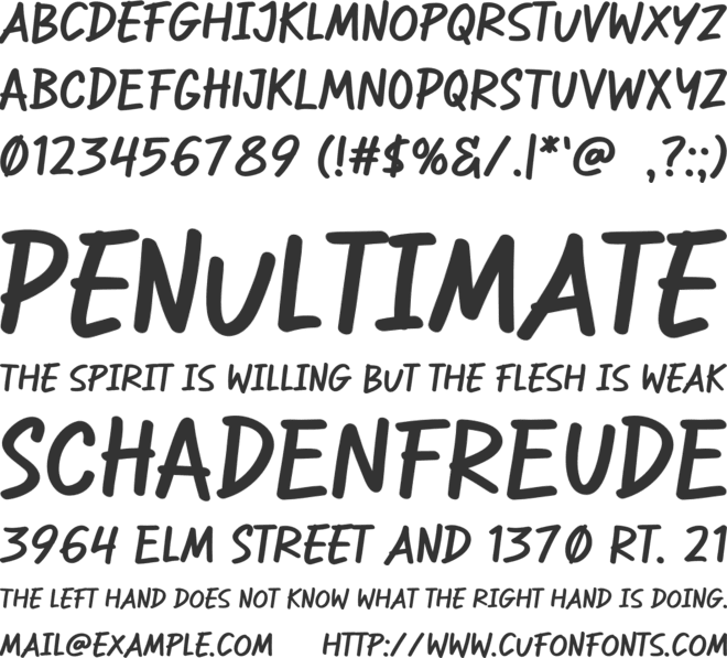 Sand-Grain font preview