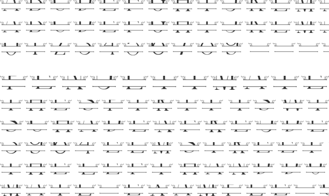 Sweet Blossom Line Monogram font preview