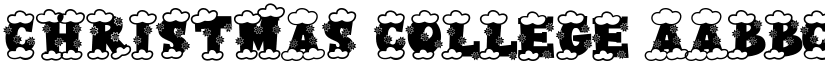Christmas College font
