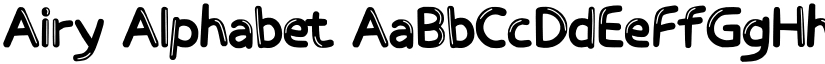 Airy Alphabet font