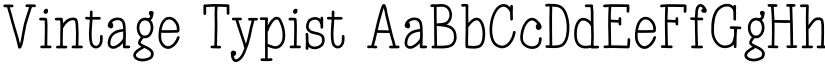 Vintage Typist font