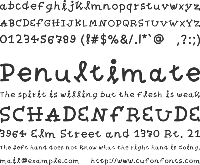 Whirlwind Words font preview