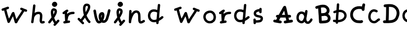 Whirlwind Words font download