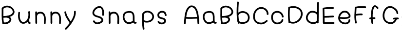 Bunny Snaps font