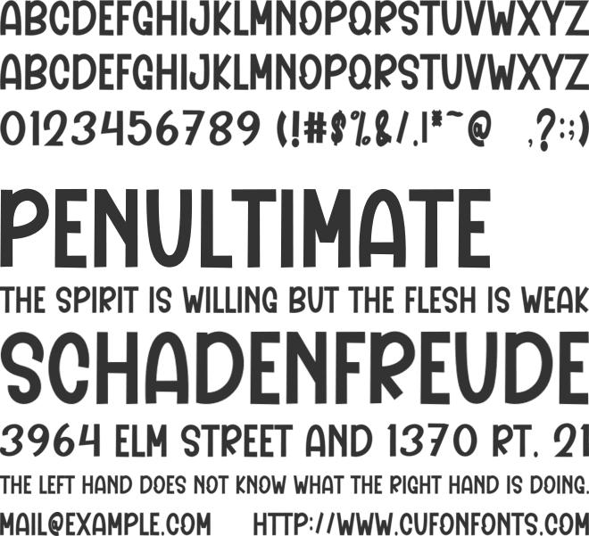 Love Mother font preview