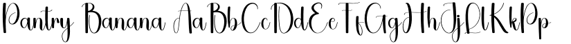 Pantry Banana font