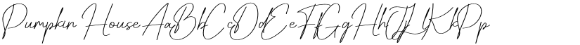 Pumpkin House font