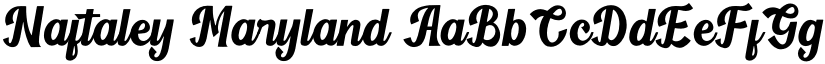 Naftaley Maryland font