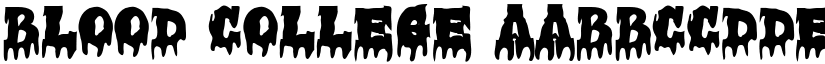 Blood College font