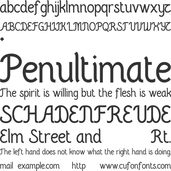 Azlamirza font preview