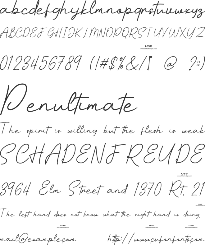 Piere Gusthone font preview