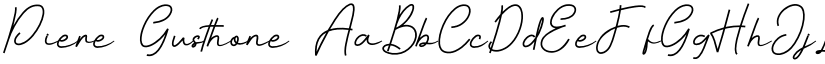 Piere Gusthone font