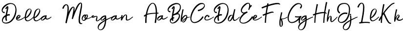 Della Morgan font