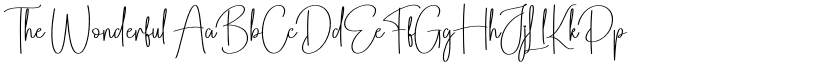 The Wonderful font