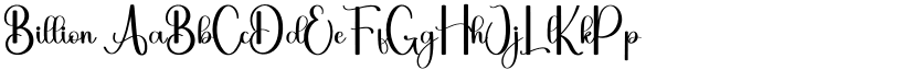 Billion font