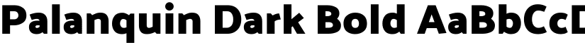 Palanquin Dark Bold font