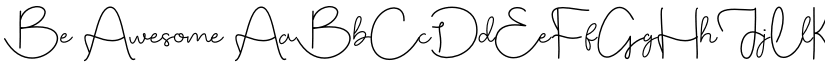 Be Awesome font