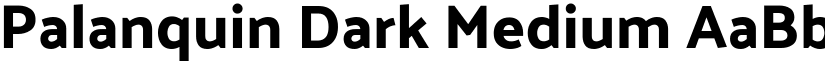 Palanquin Dark Medium font