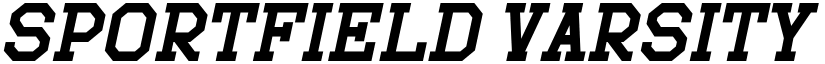 Sportfield Varsity Italic font