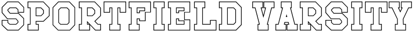 Sportfield Varsity Outline 1 font