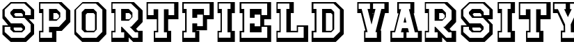 Sportfield Varsity Shadow font
