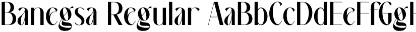 Banegsa Regular font