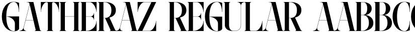Gatheraz Regular font