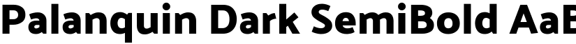 Palanquin Dark SemiBold font