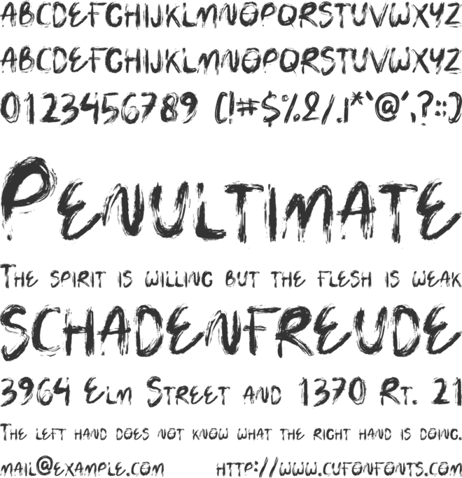 Ink Boy font preview