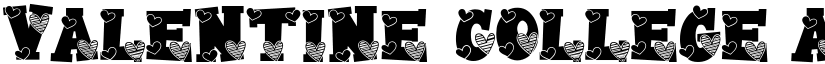 Valentine College font