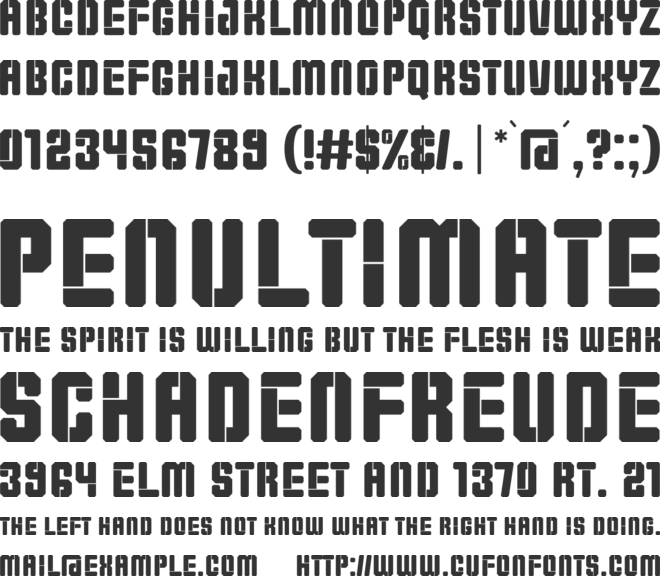 Sports Modern font preview