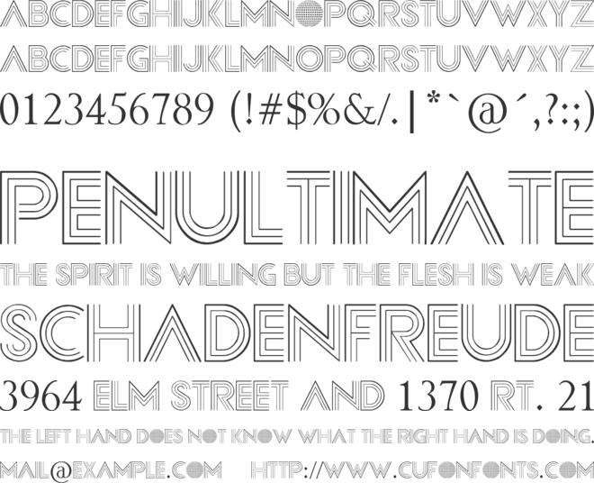 Confessions font preview