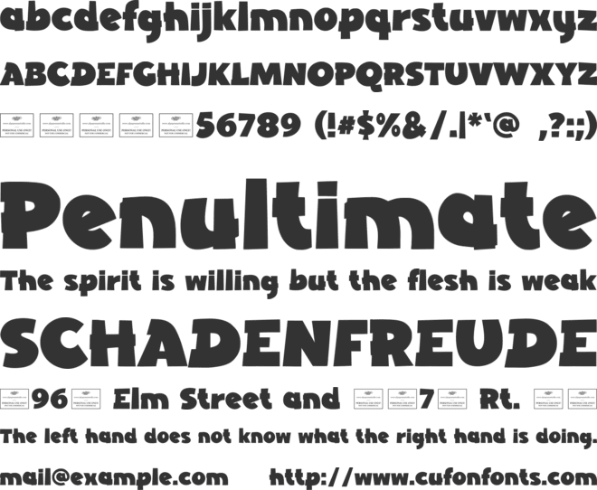 Glitter Cookie Free font preview